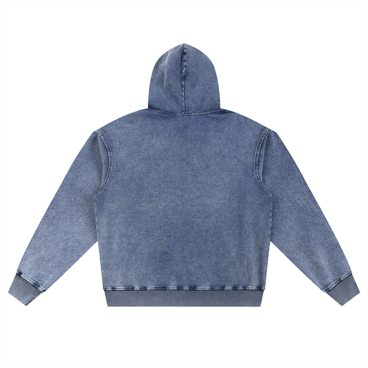 FOR YOU Snow Wash Oversized Hoodie
