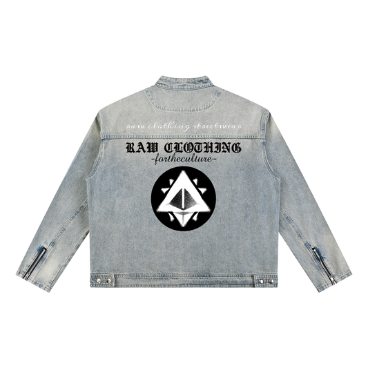 Vintage Zip Denim Jacket