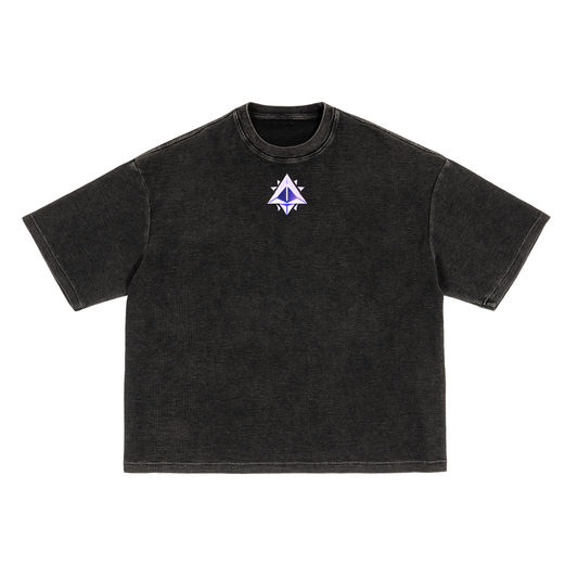 Raw Unisex Waffle-Texture Washed Boxy T-Shirt