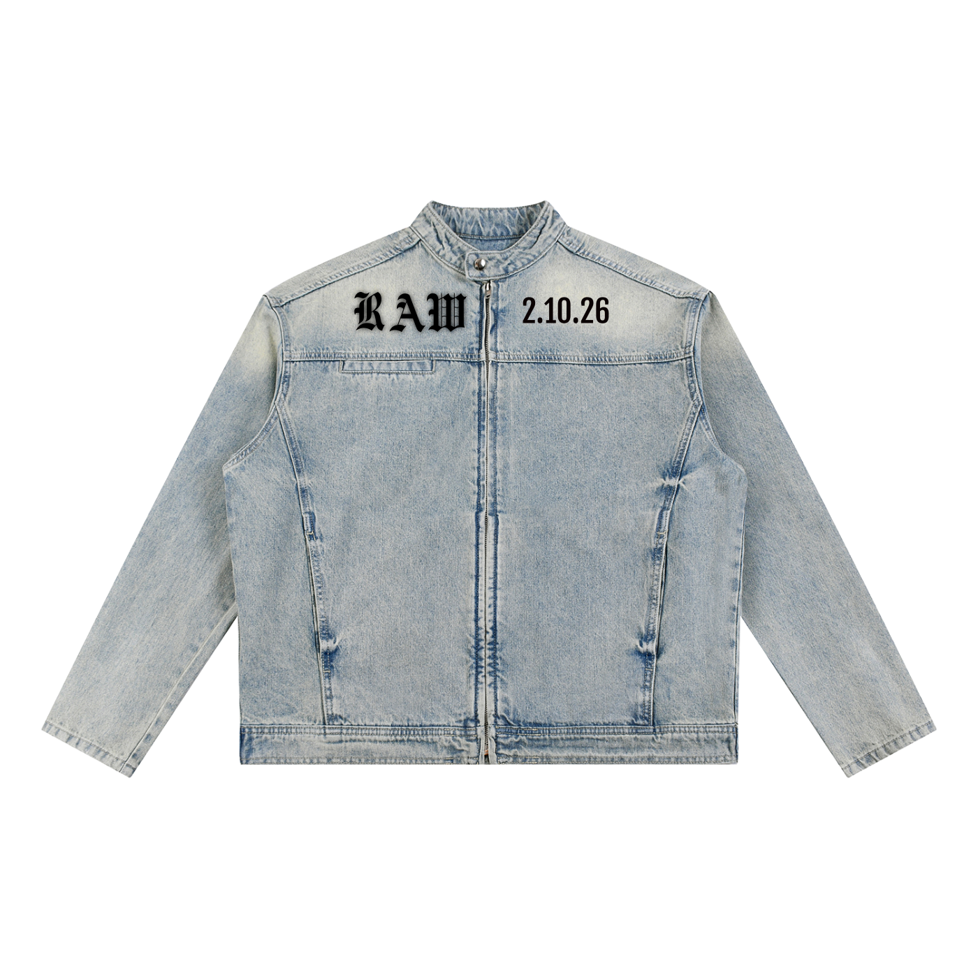 Vintage Zip Denim Jacket