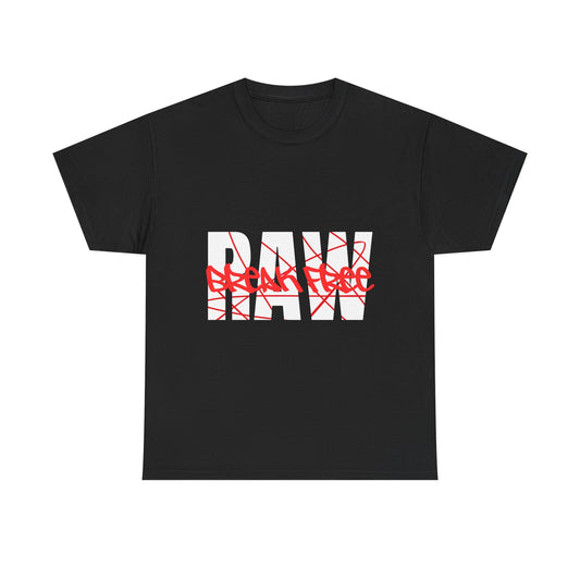 Raw Break Free Urban Graffiti Graphic Tee