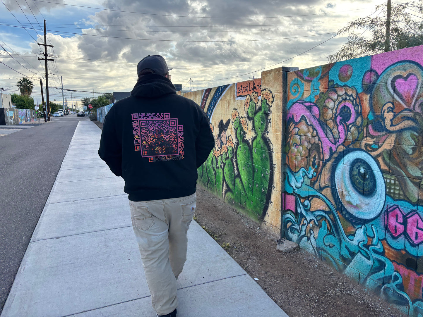 Black Khali Infamous "ANTINOT" QR Hoodie