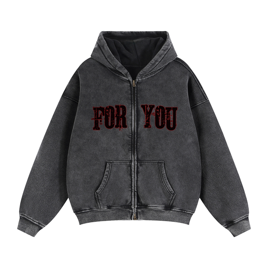 FOR YOU Zip-up Hoodie